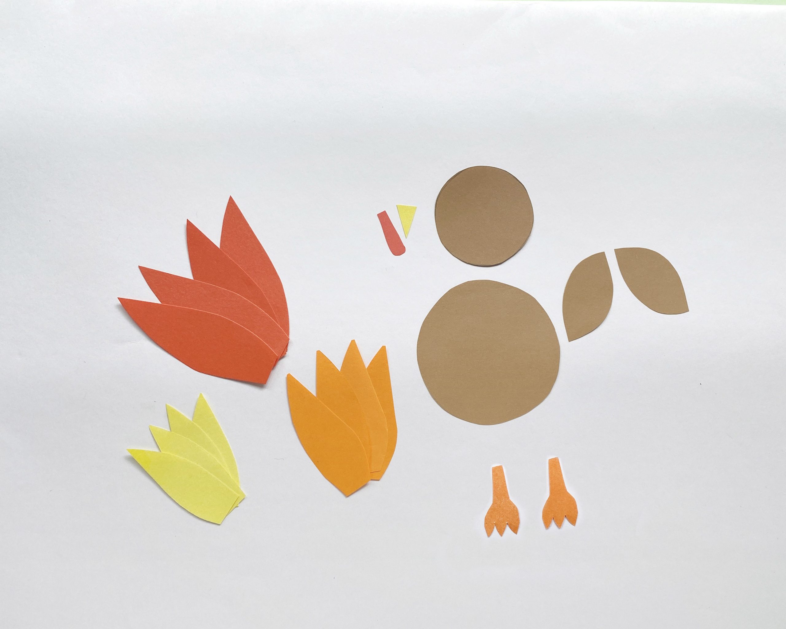 paper turkey craft supplies