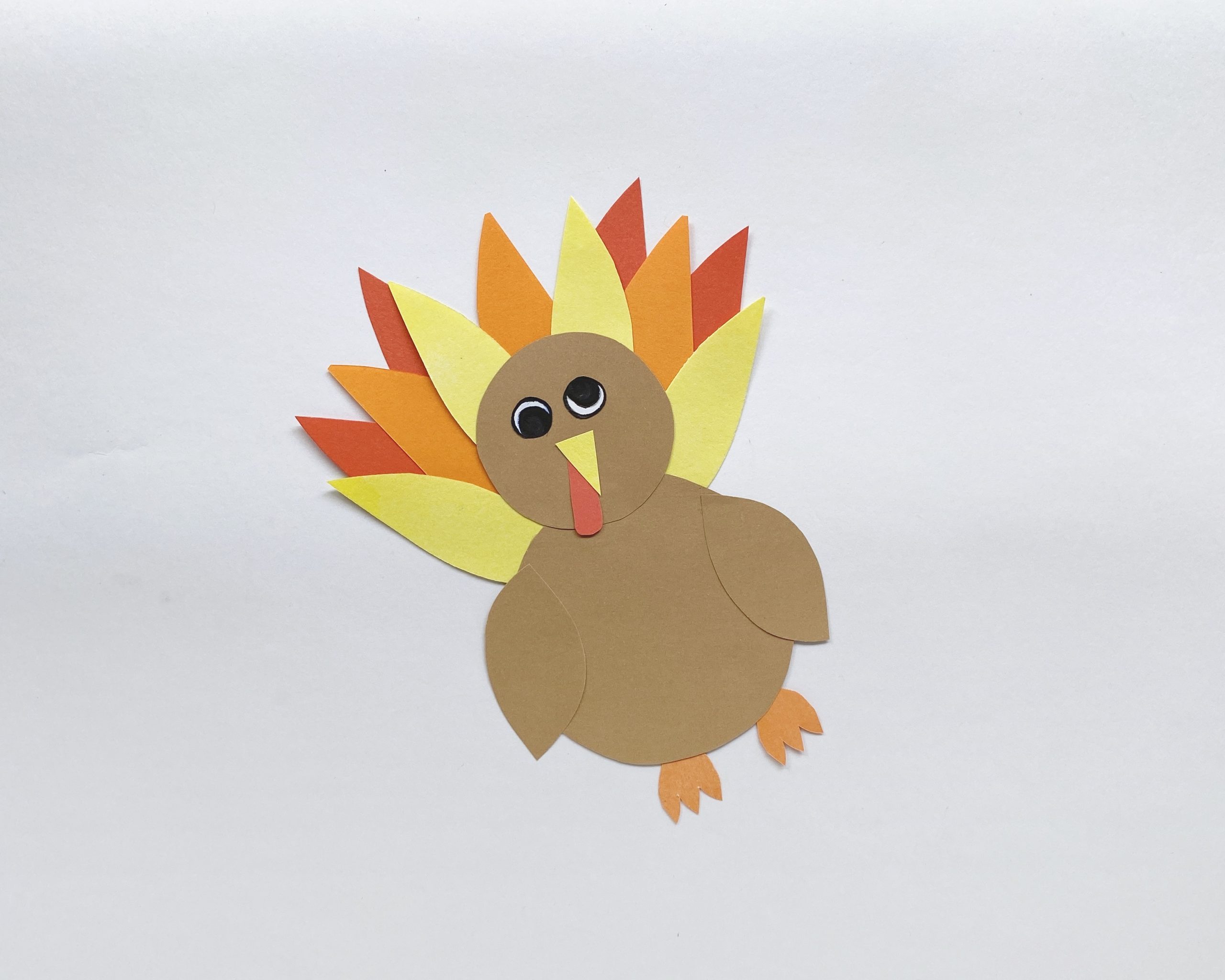 Thanksgiving turkey card crafts instructions