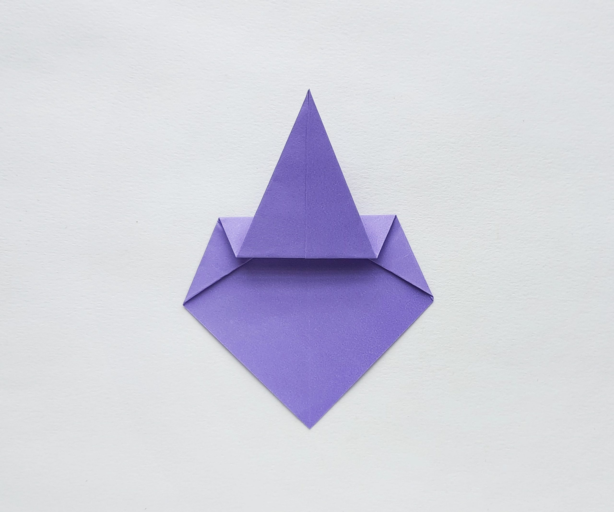 witch halloween origami craft procedure