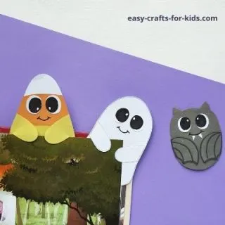 diy halloween hug bookmark craft
