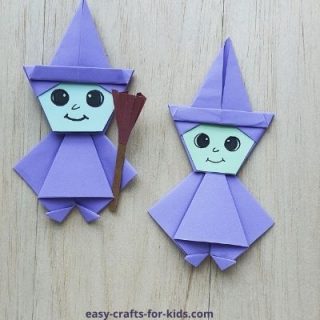 origami witch instructions