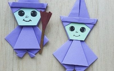 origami witch instructions
