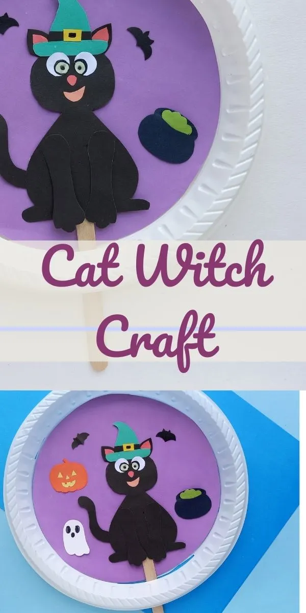 Paper Plate Cat Witch Craft