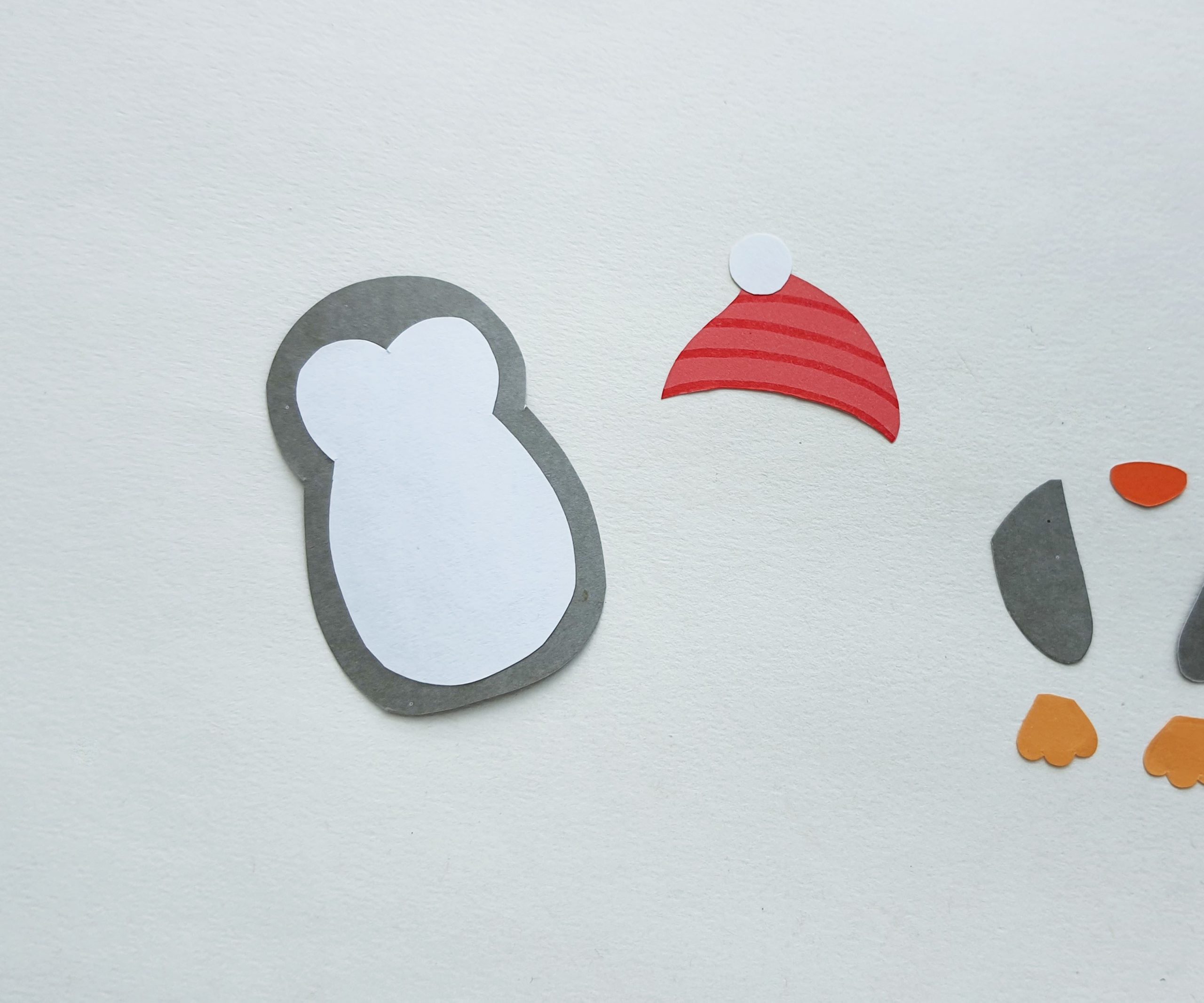 how to make a penguin bookmark