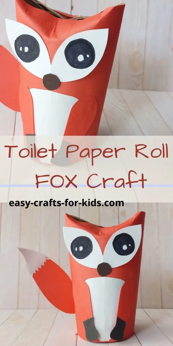Red Fox Craft with Toilet Paper Roll