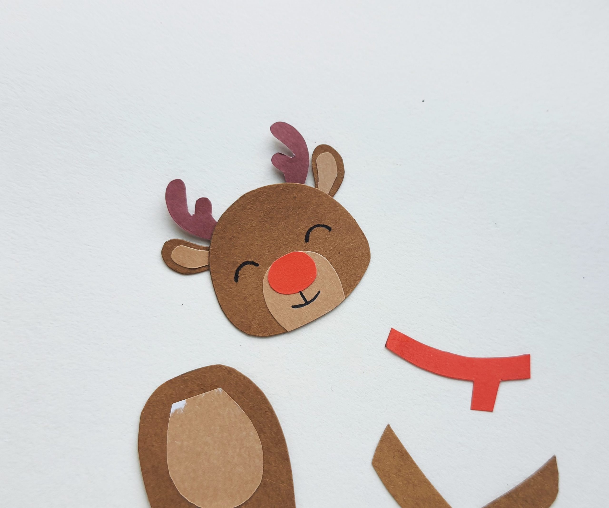 paper reindeer craft diy