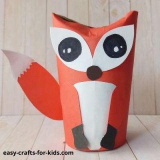 easy red fox craft for kids