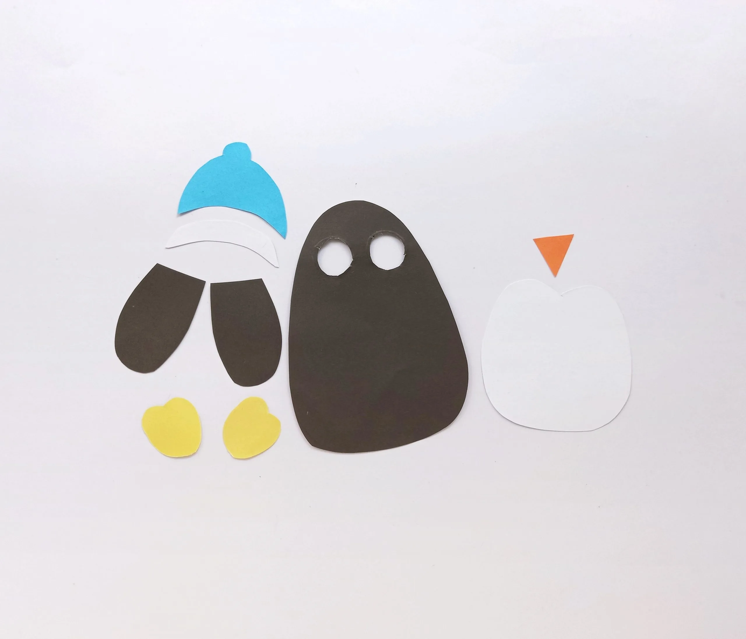 paper plate penguin craft supplies