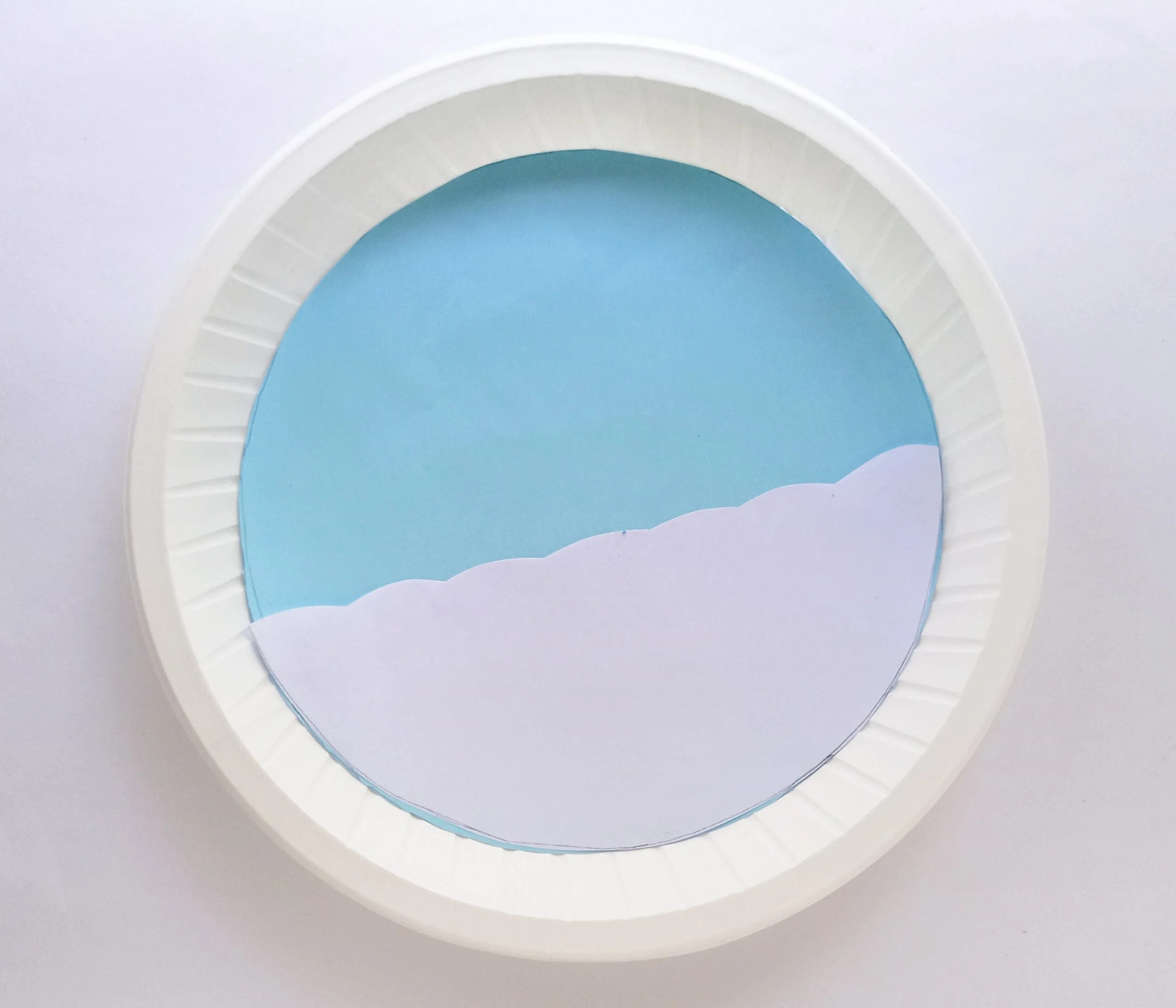 paper plate penguin craft process