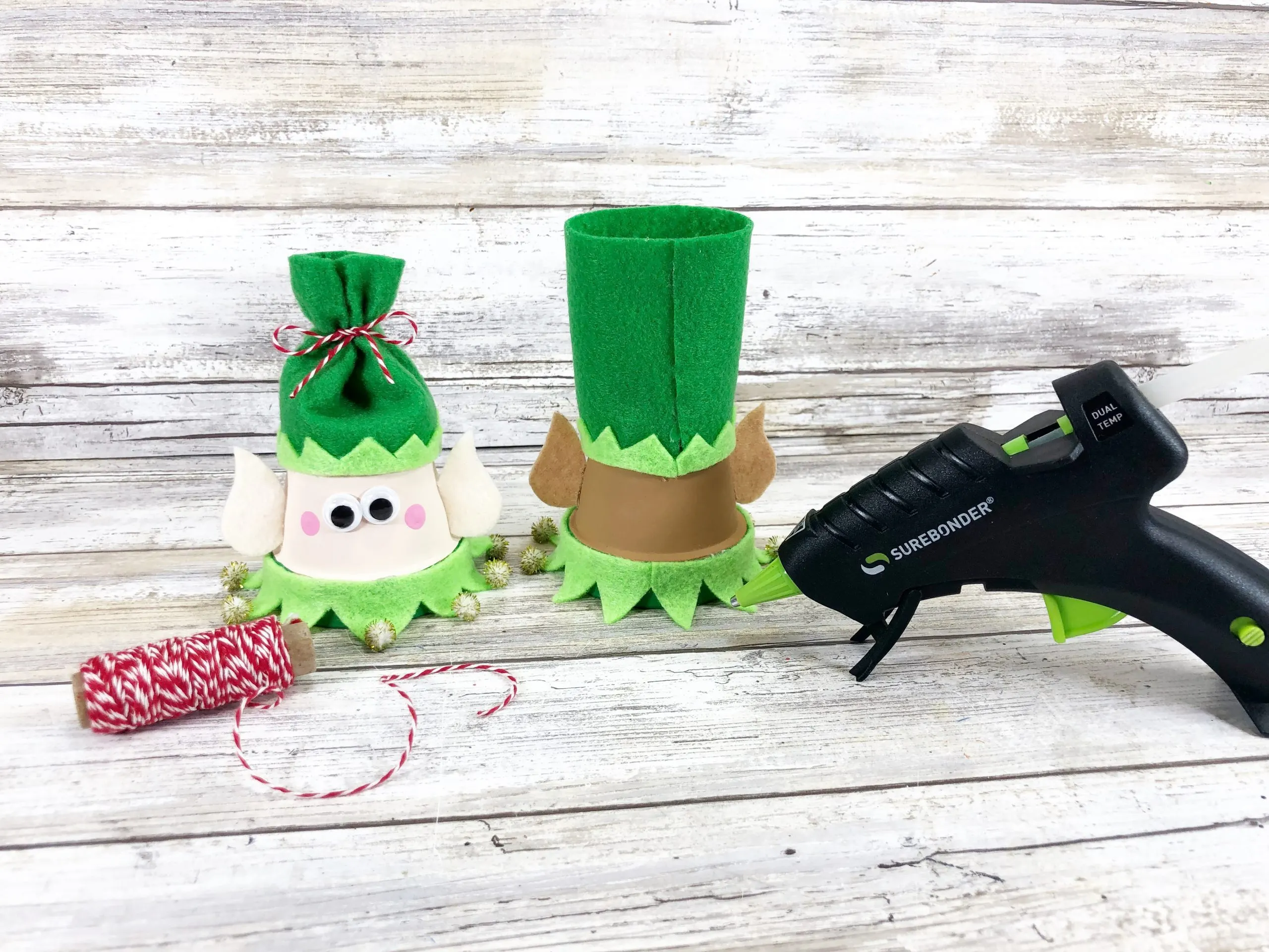 diy christmas clay pot elf craft instructions