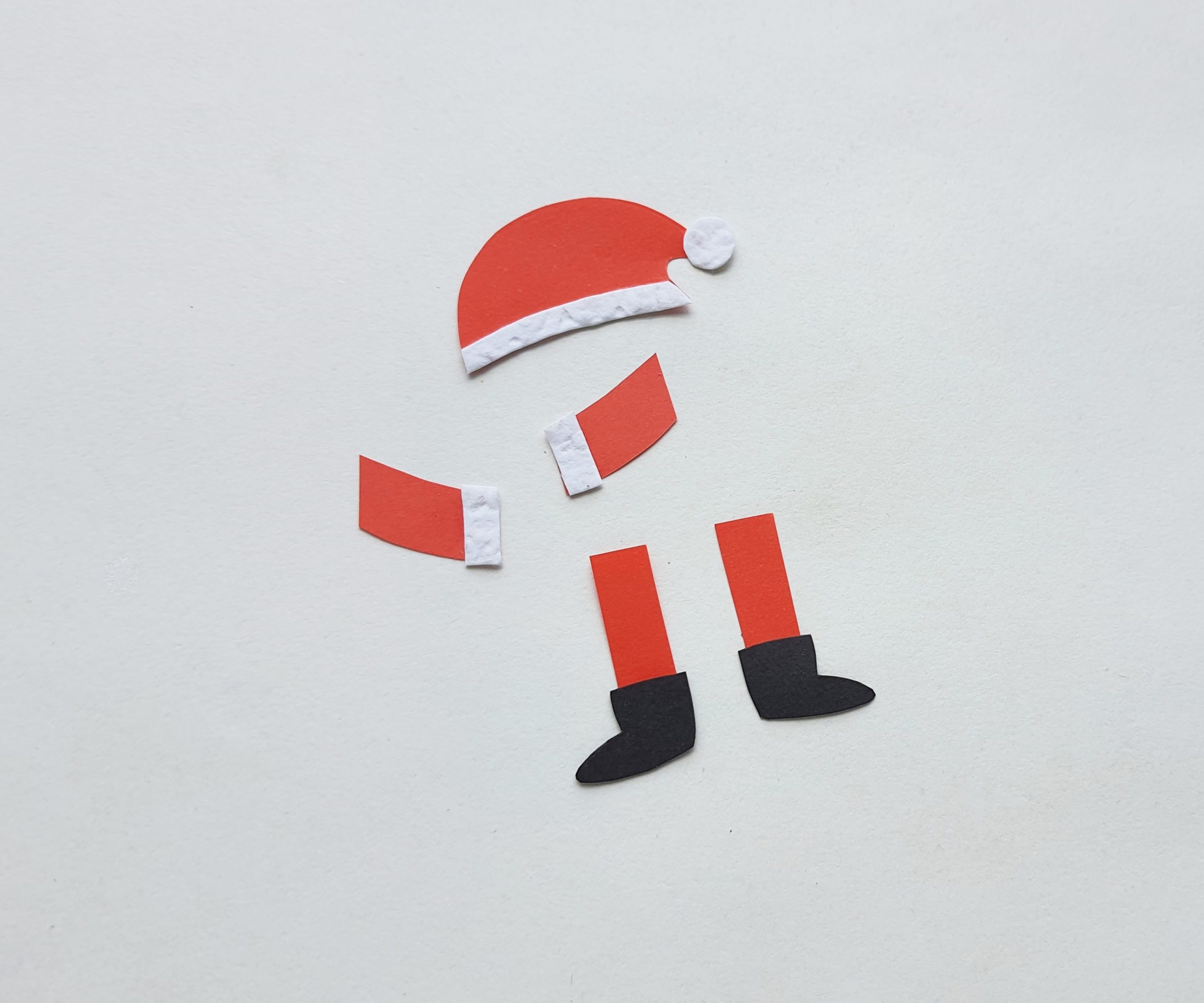 how to make a Christmas bookmark with Santa