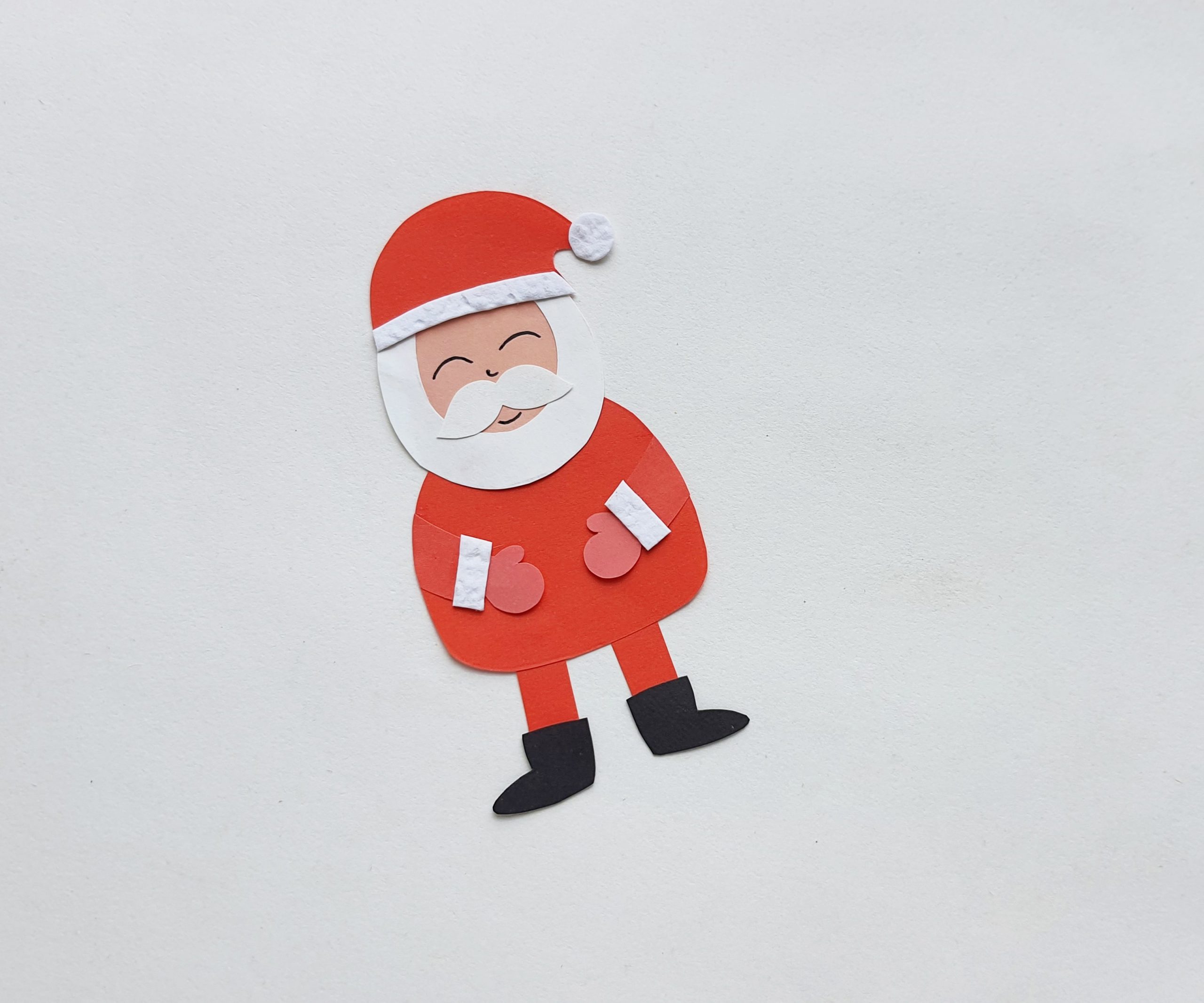 diy christmas santa bookmark