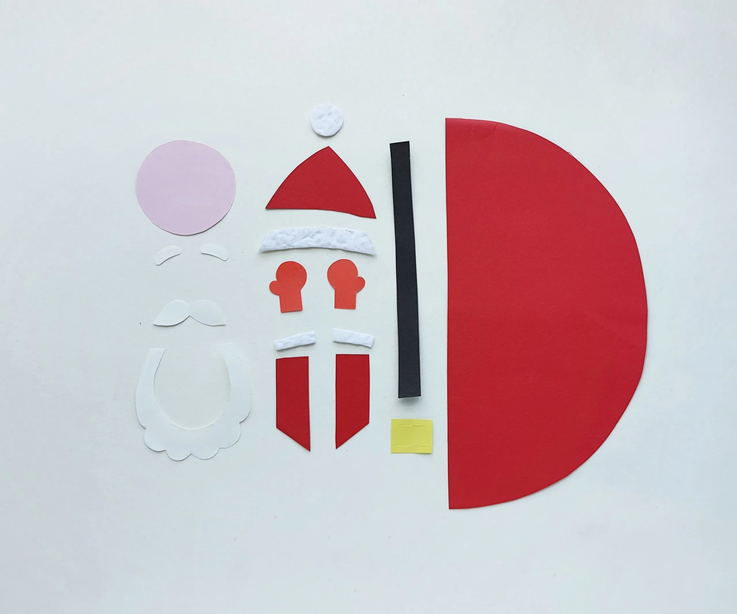 santa claus puppet craft supplies