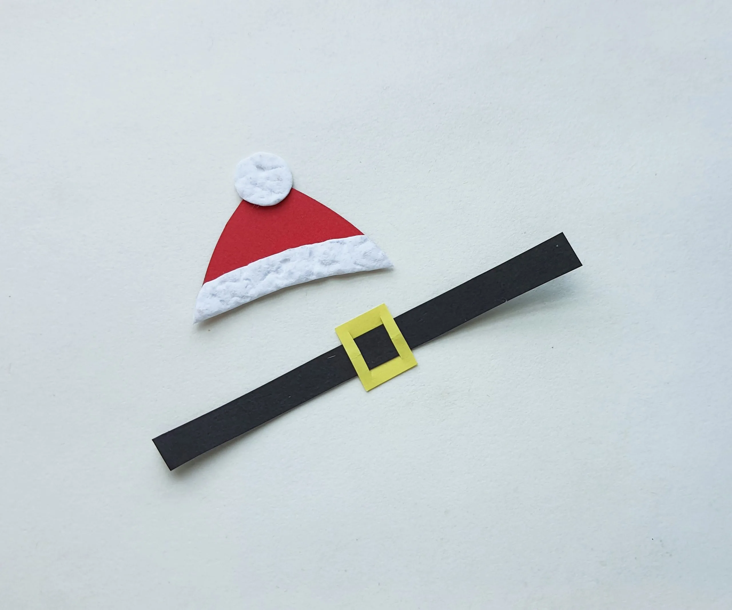 how to make Santa's hat and belt