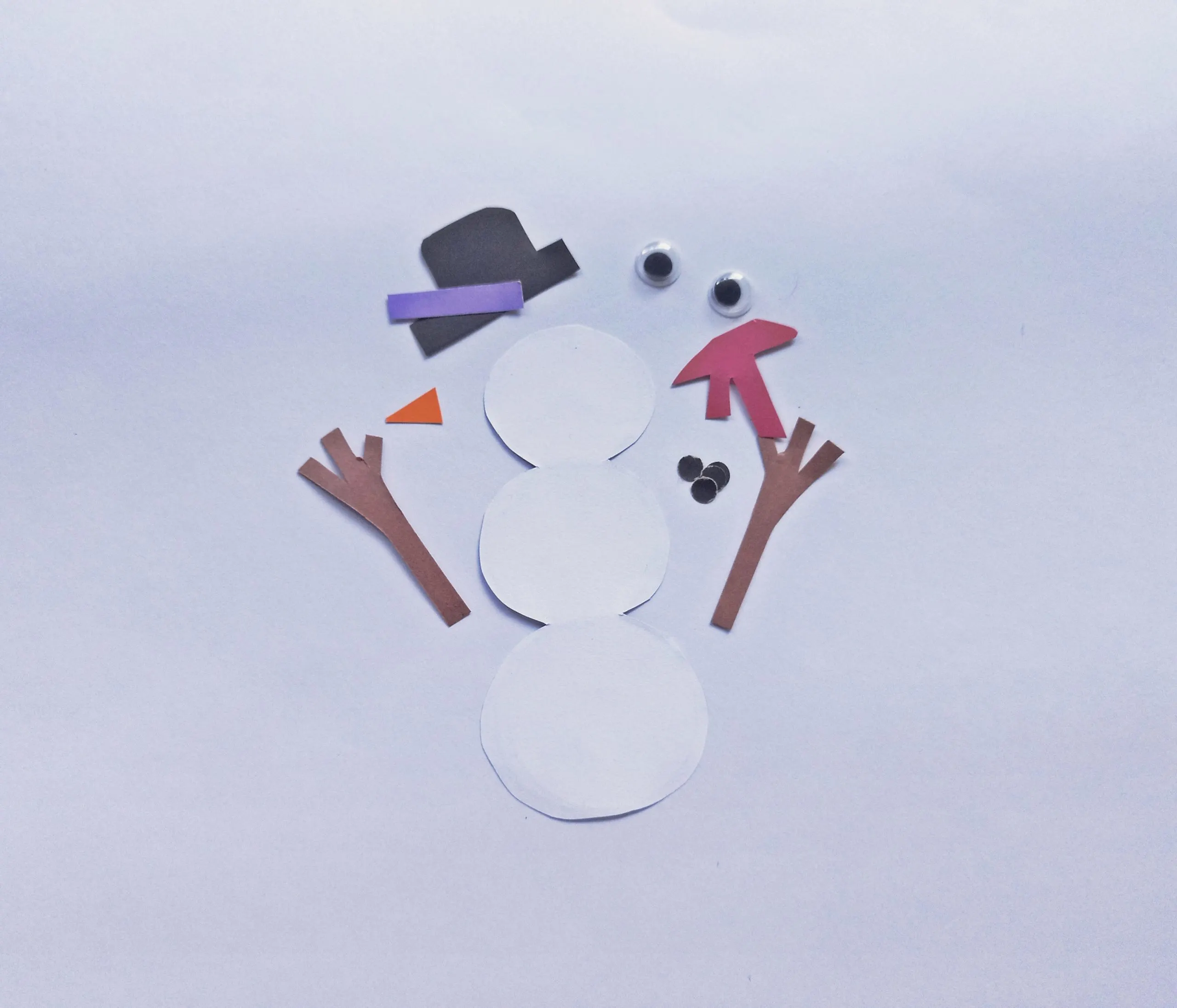 winter snowman wreath craft supplies
