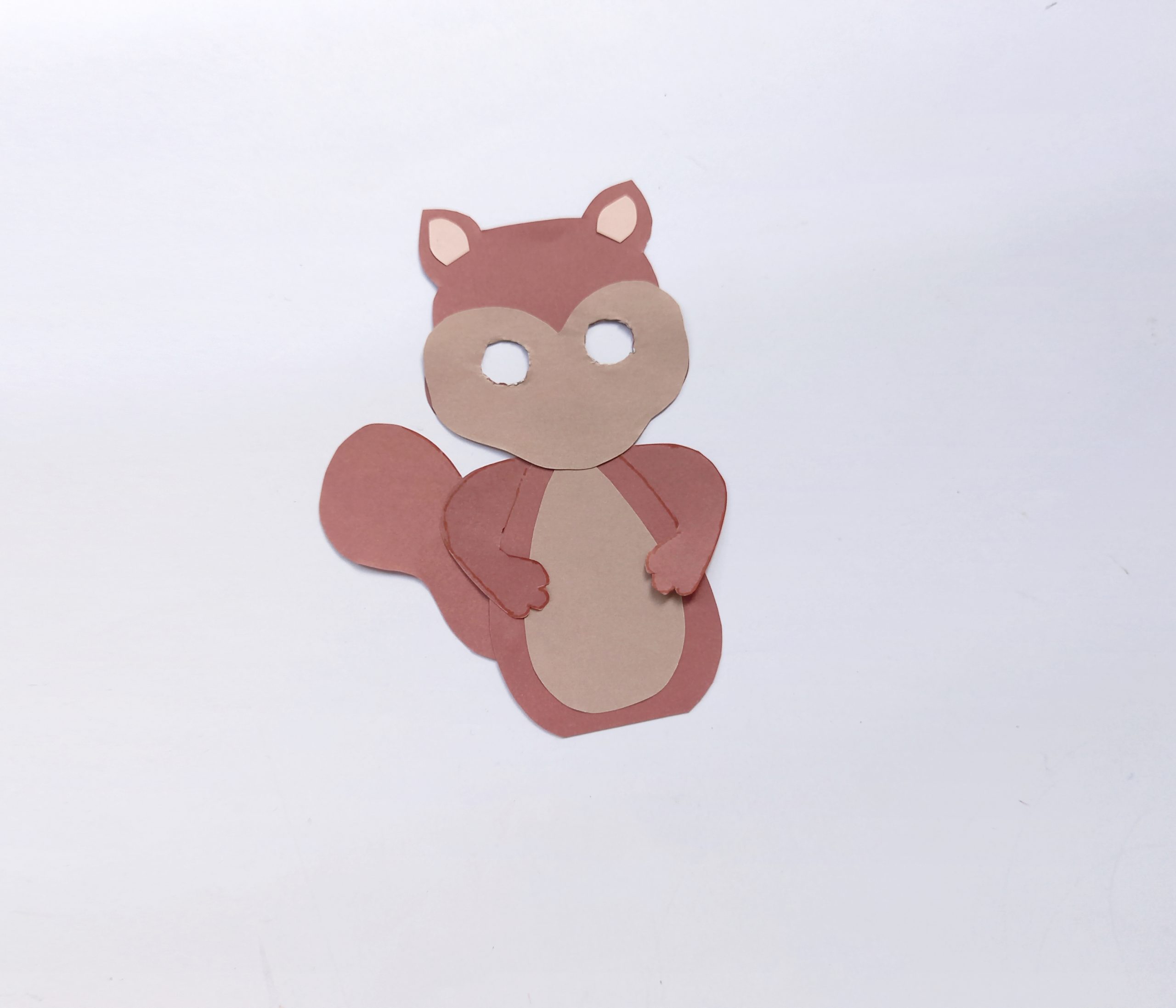 how to make a paper squirrel with moving eyes