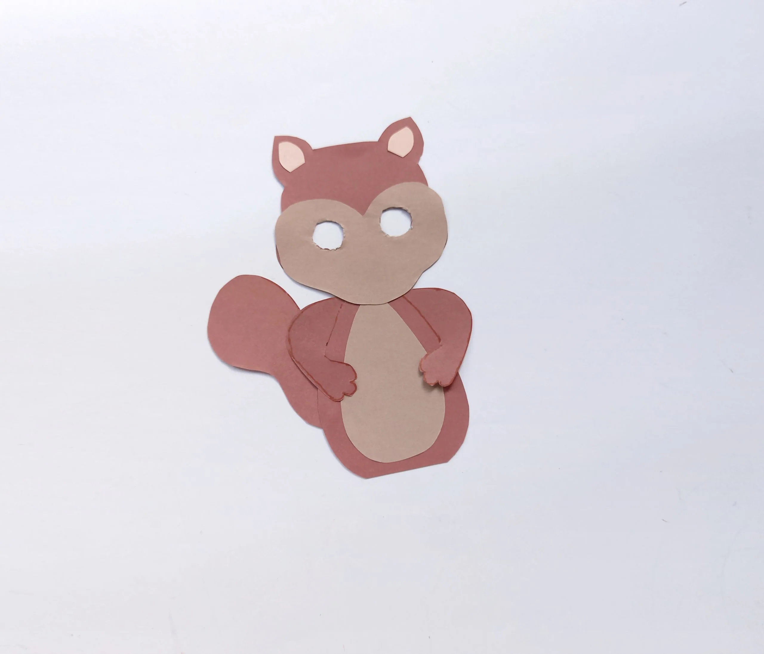 how to make a paper squirrel with moving eyes