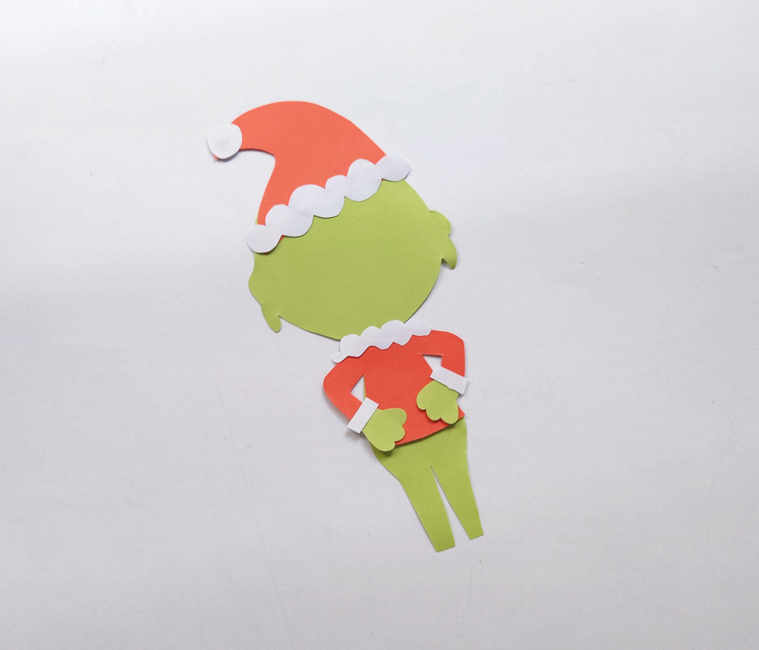 how to make the grinch from paper