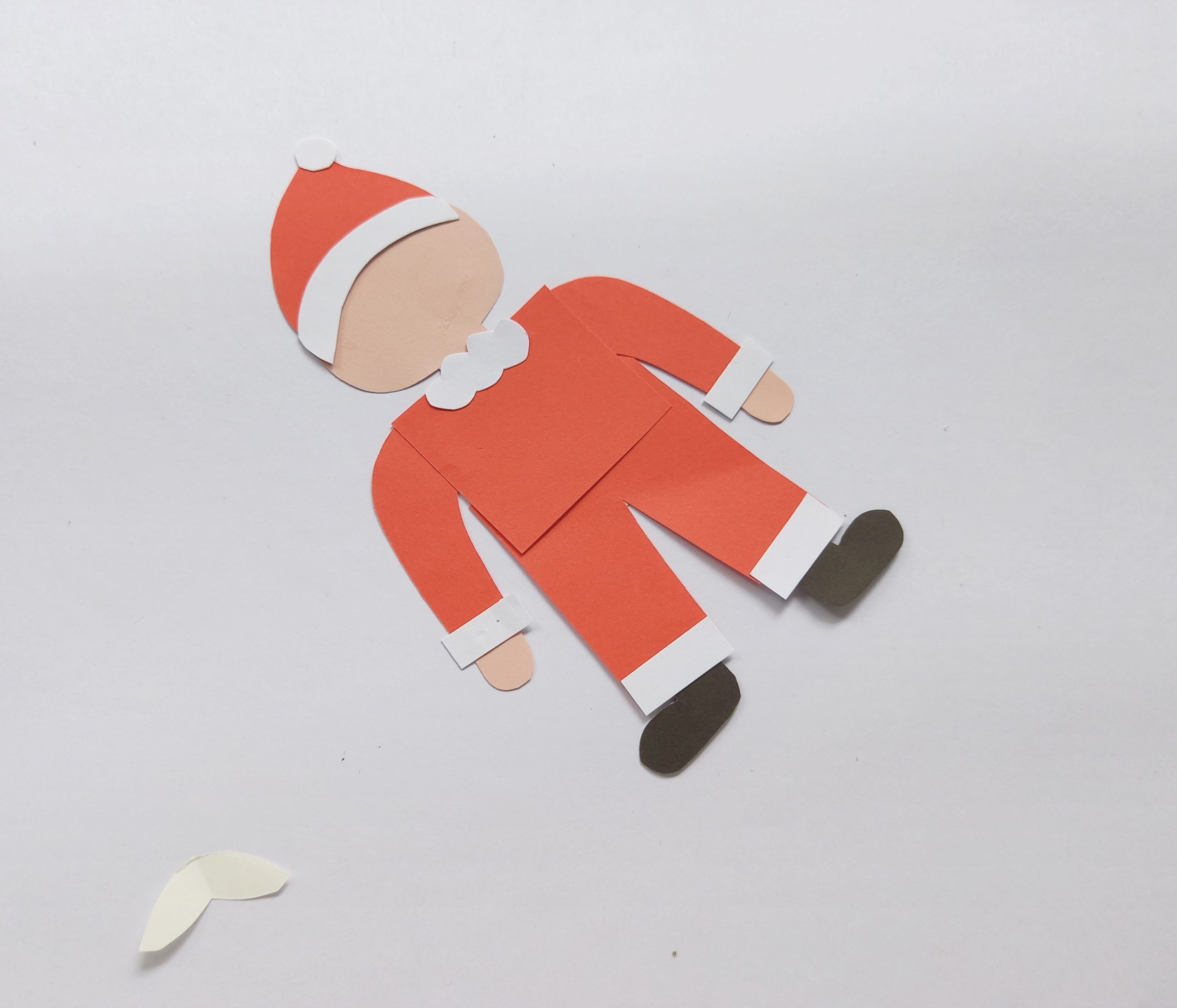 how to make a Santa pop up card