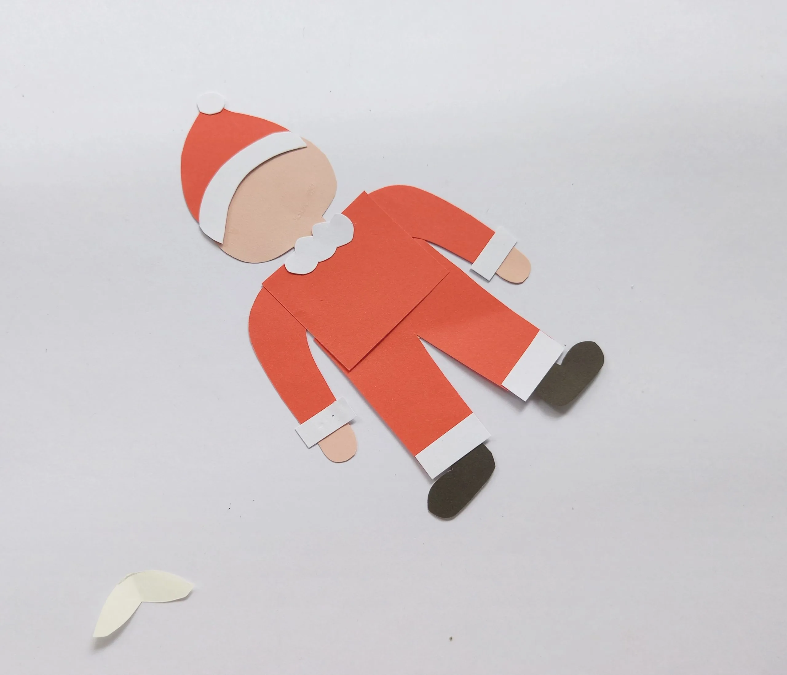 how to make a Santa pop up card
