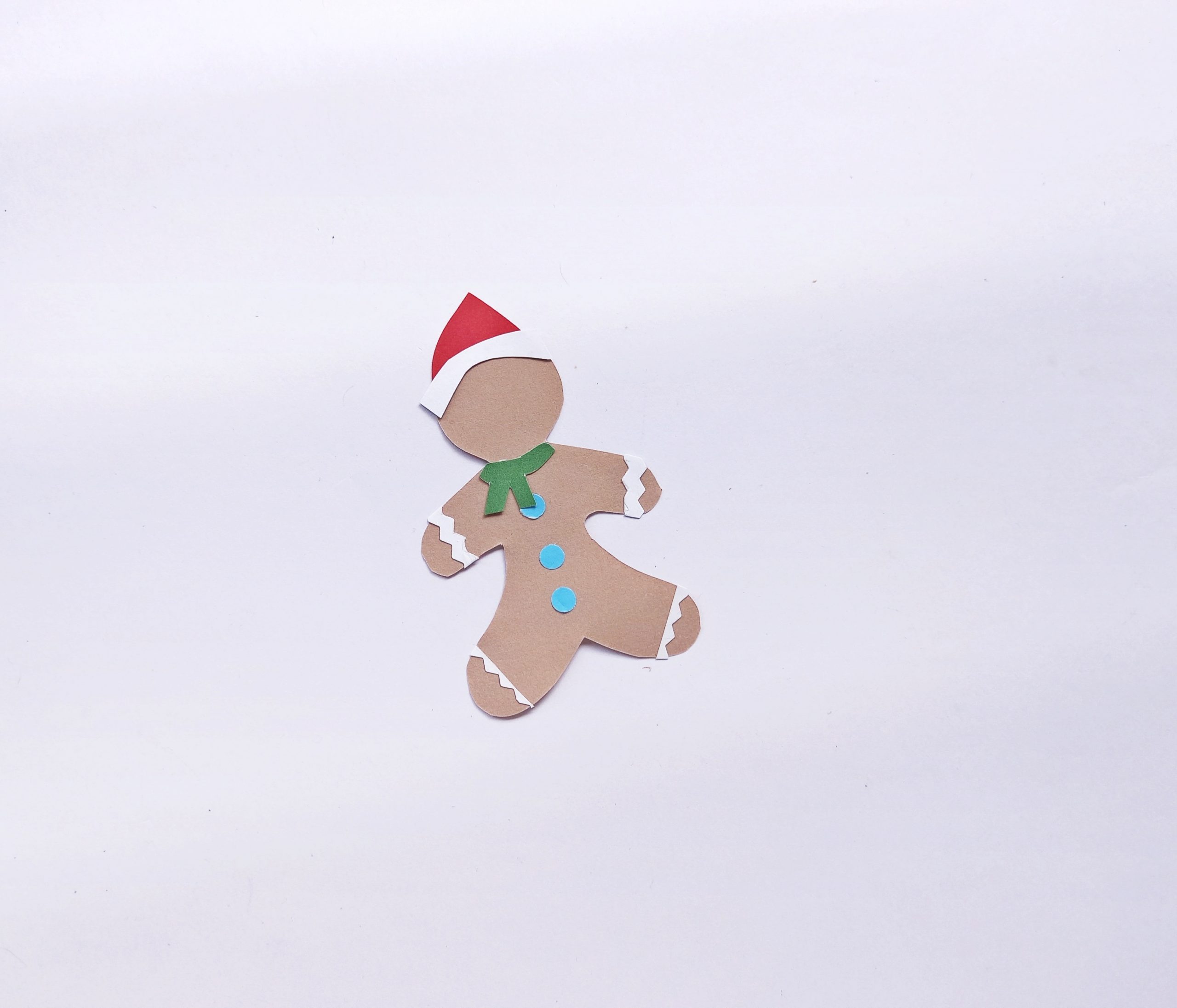 paper gingerbread man bookmark craft