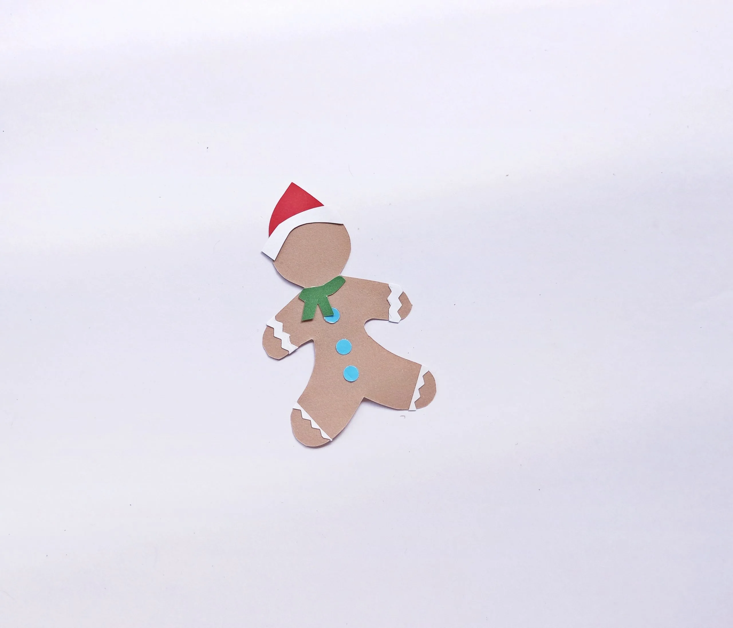 paper gingerbread man bookmark craft