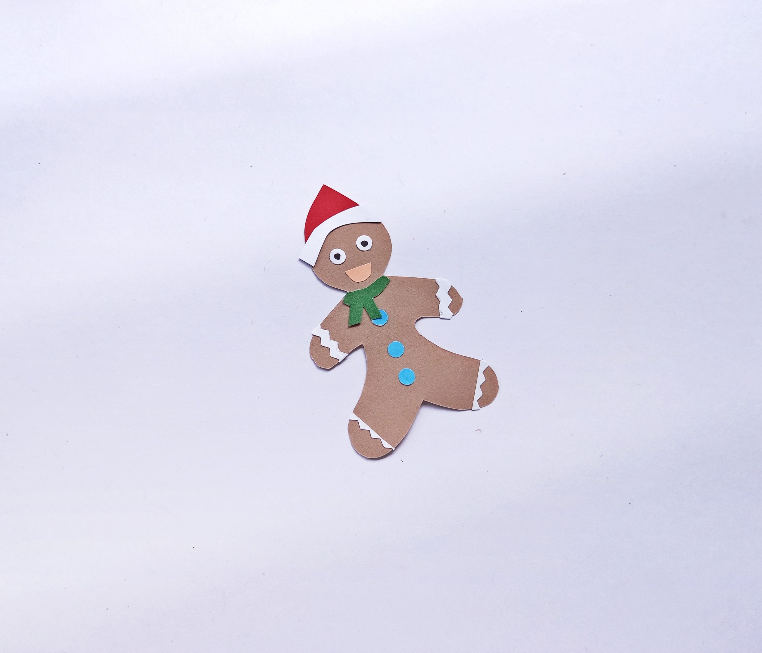 diy christmas bookmark with gingerbread men