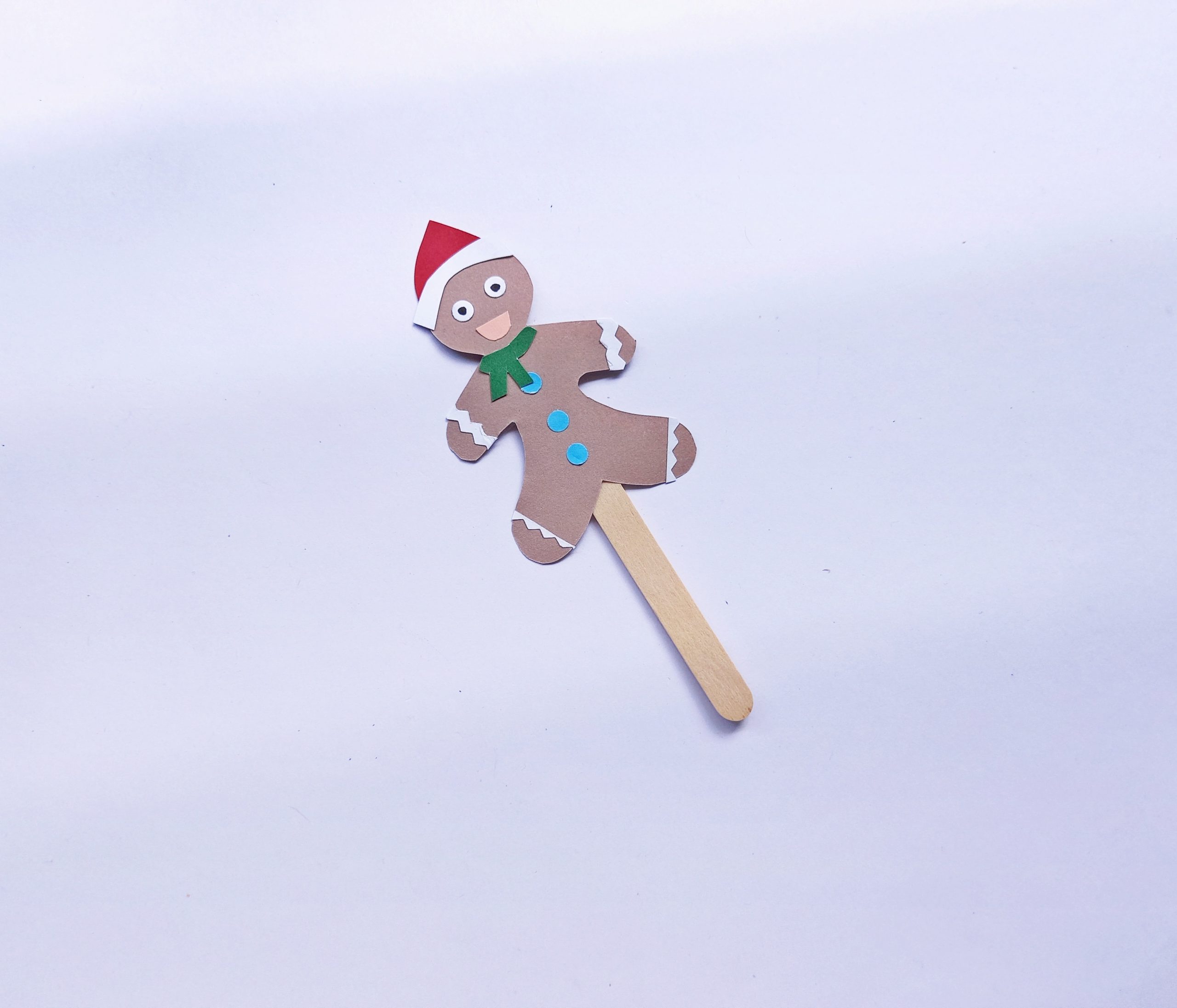 gingerbread man popsicle stick