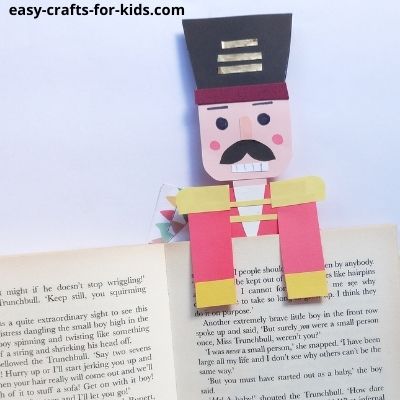 DIY Nutcracker Bookmark Craft for Kids