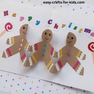 gingerbread man card craft