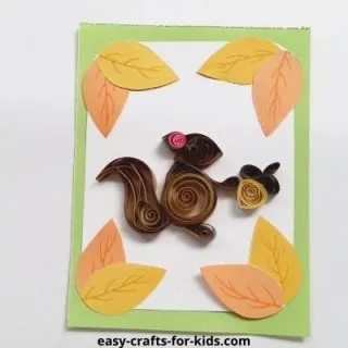 quilled squirrel pattern