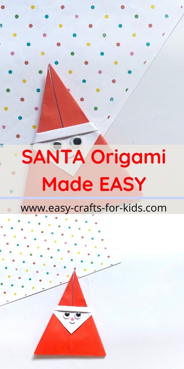 Easy Santa Origami Instructions