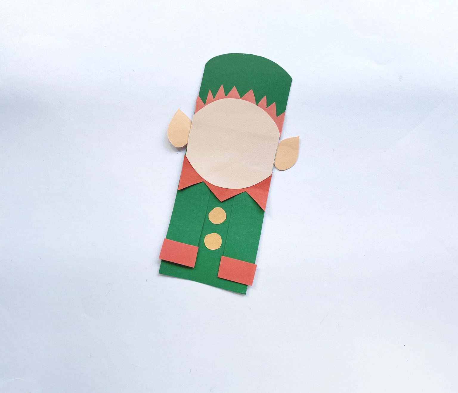 Christmas Elf Bookmark Craft for Kids