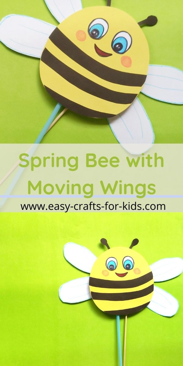 Honey Bee with Moving Wings Craft