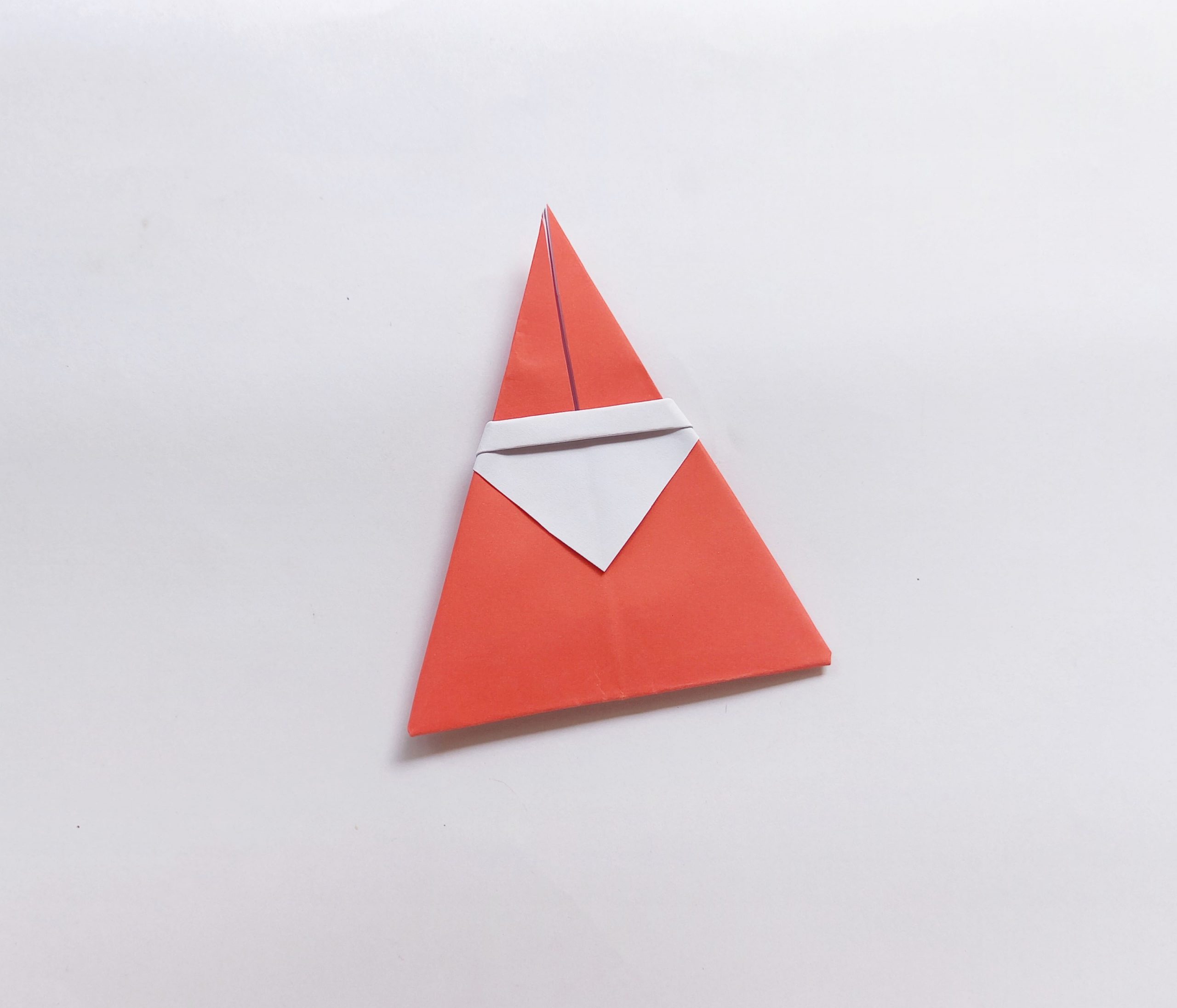 easy Santa origami procedure