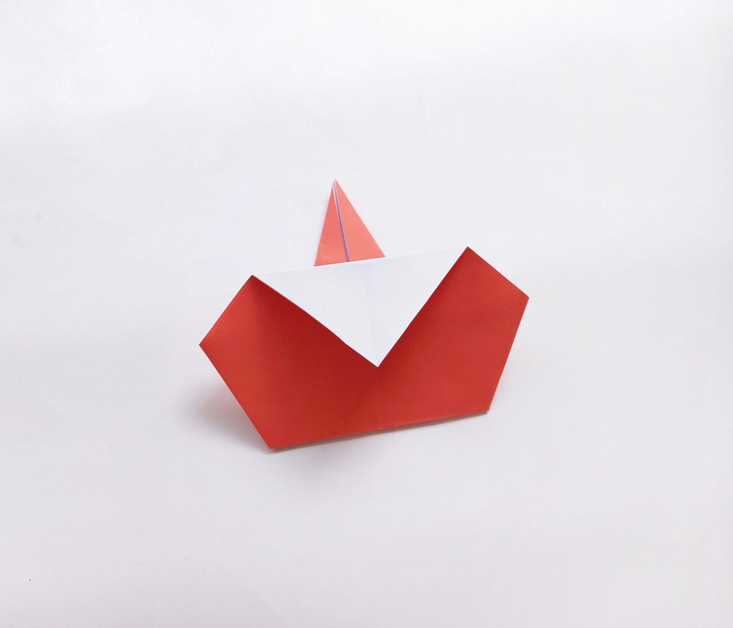 santa folded paper craft
