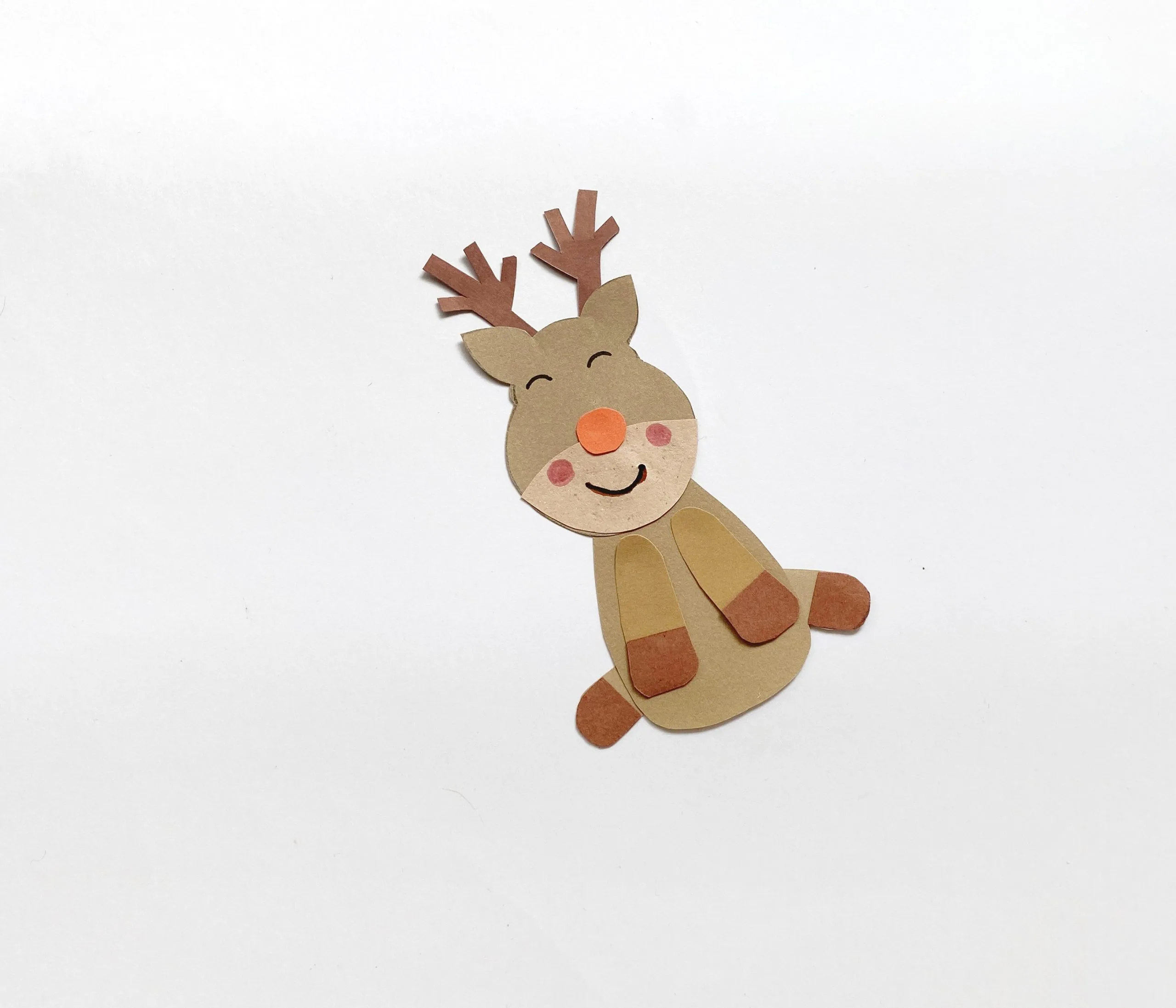 how to make a reindeer pop up card step by step