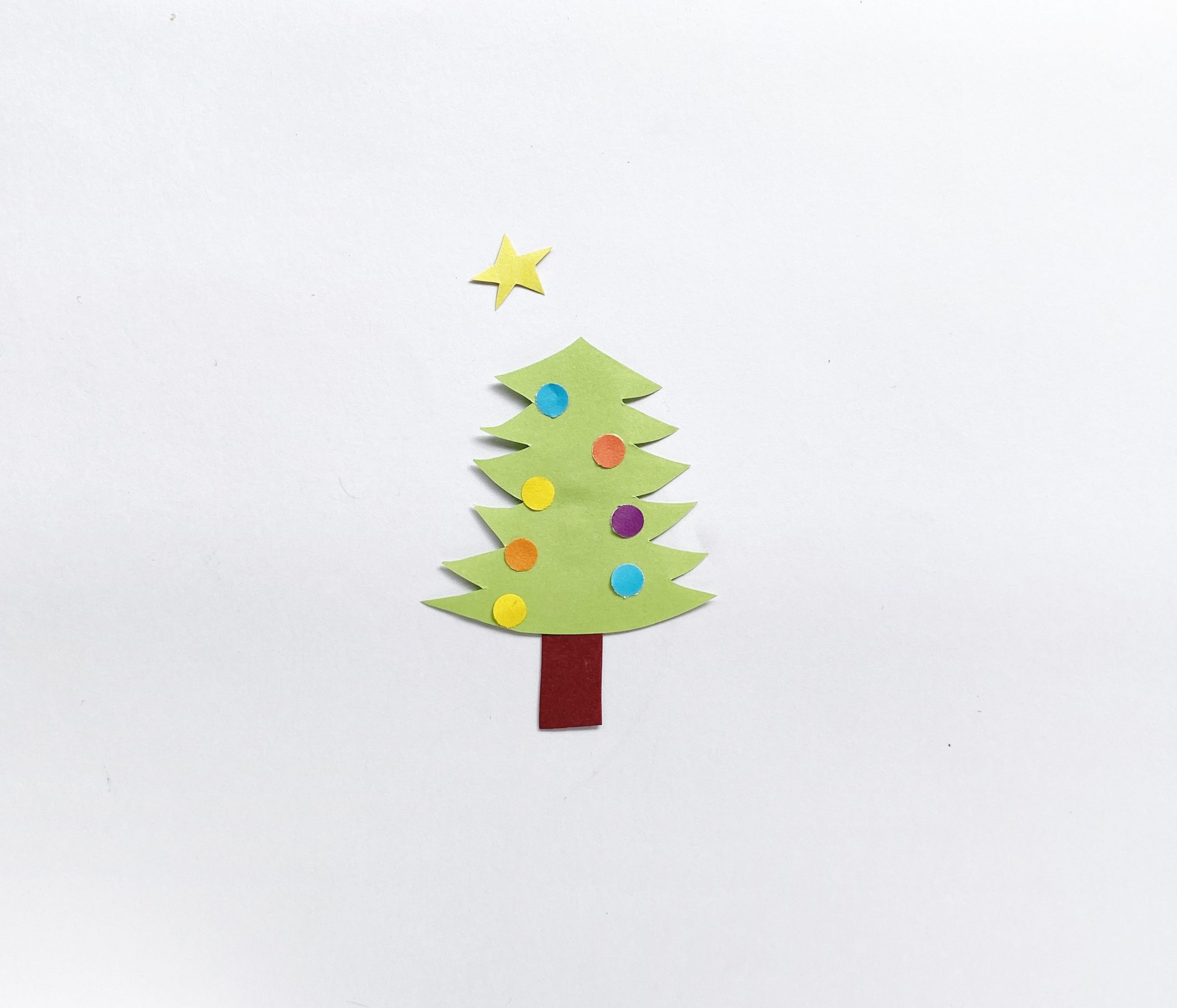christmas tree for pop up card