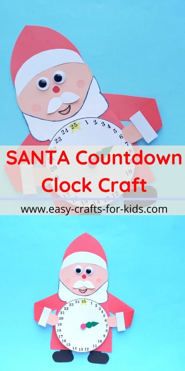Santa Countdown Craft Clock