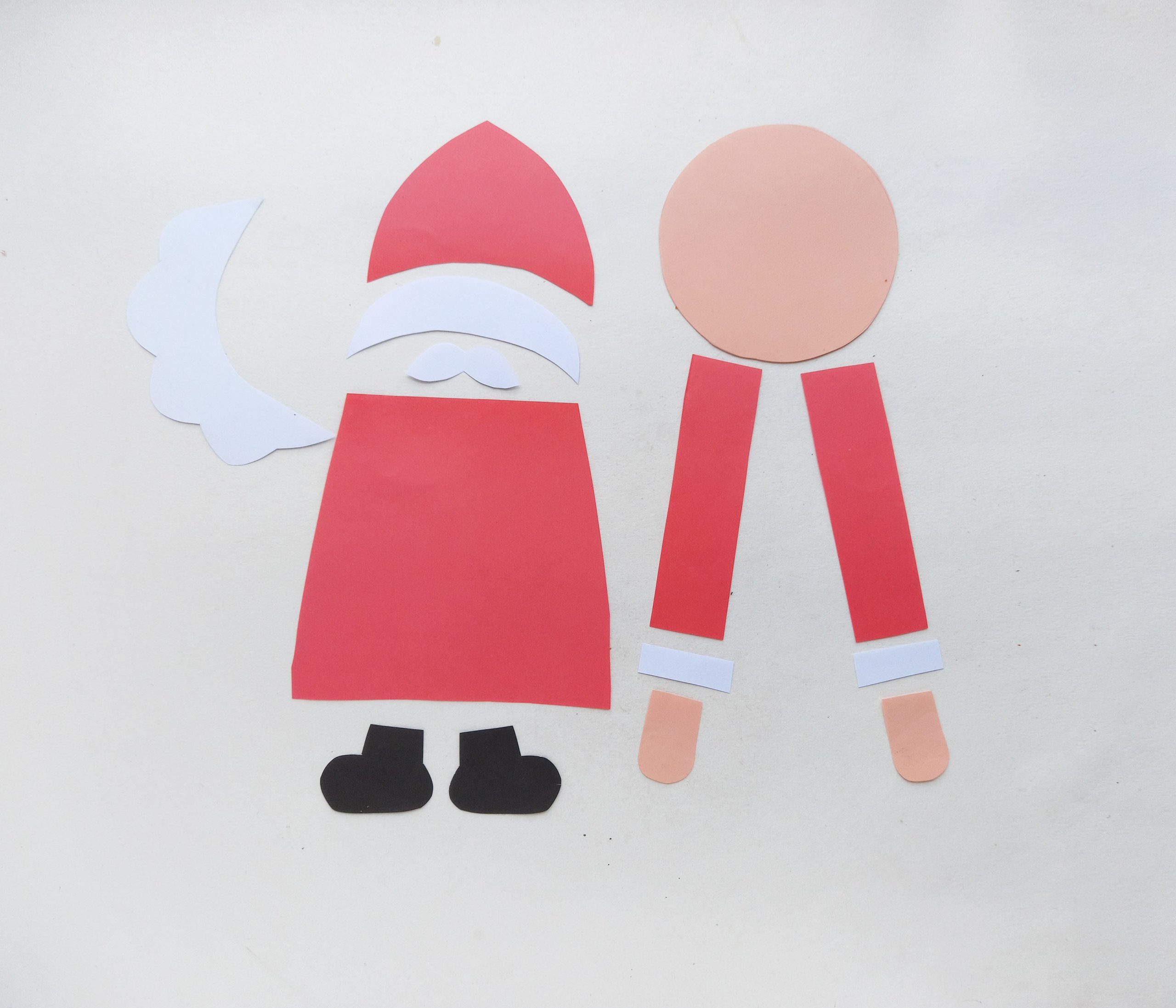 santa countdown craft supplies