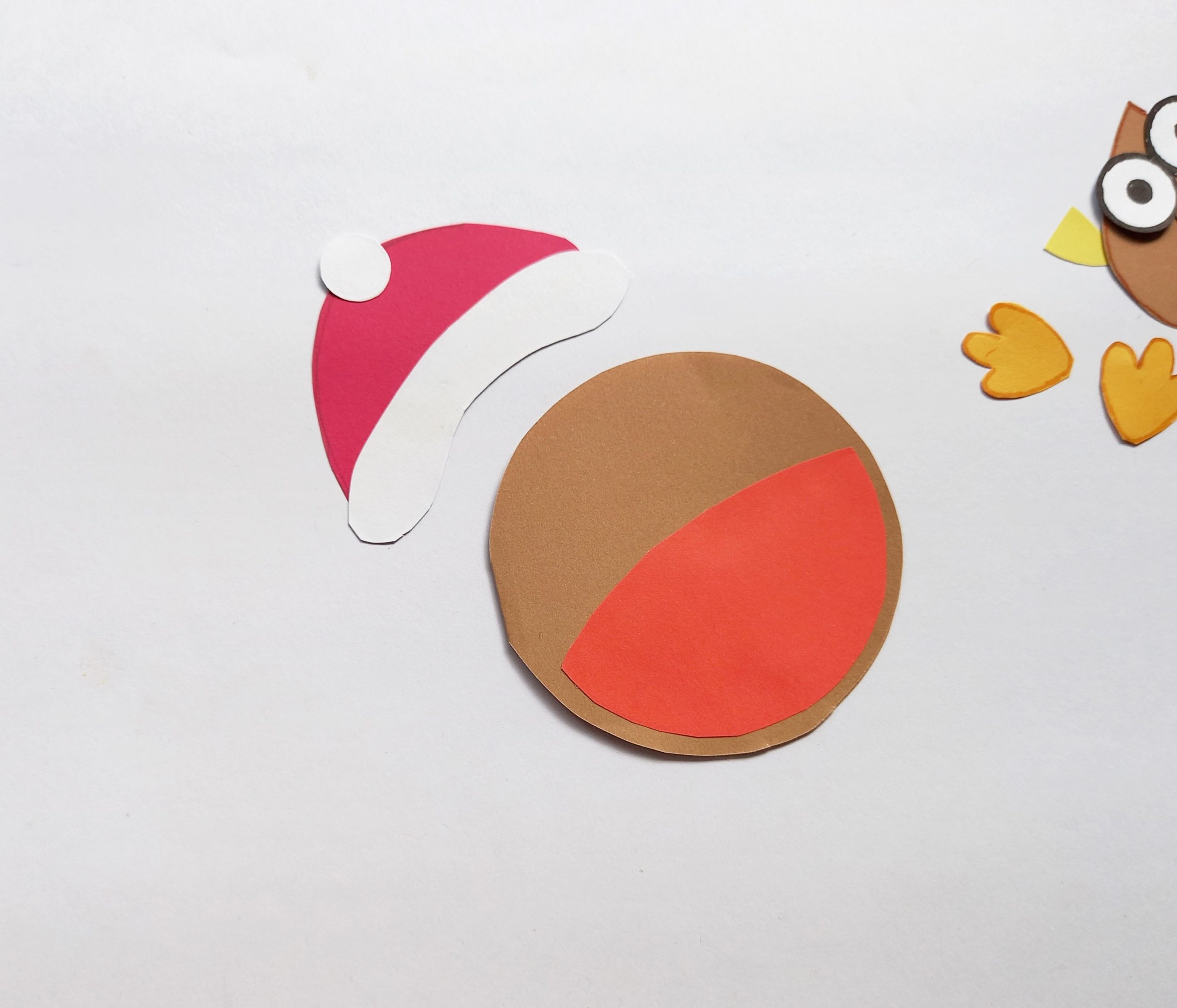 diy robin christmas card