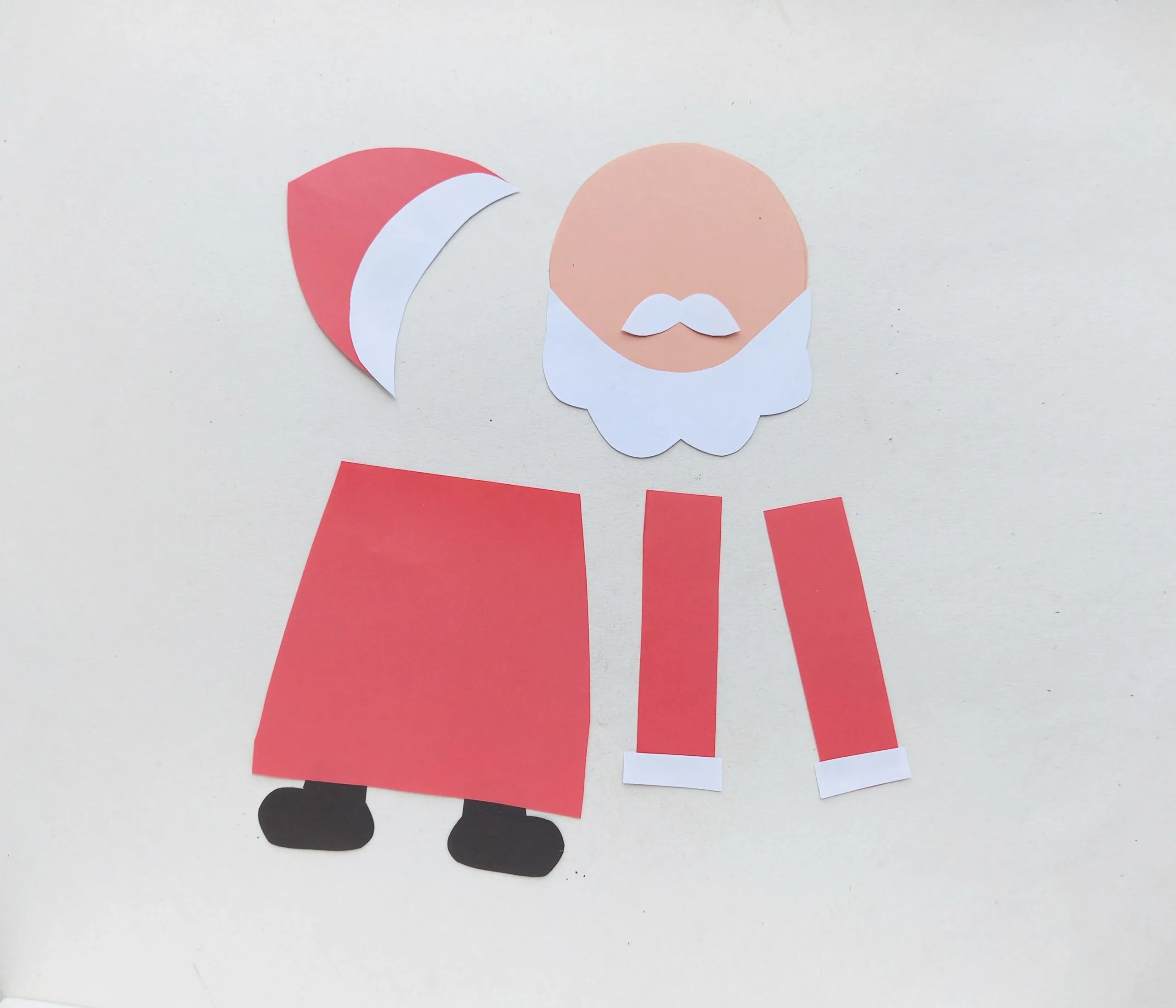 how to make a Santa advent craft