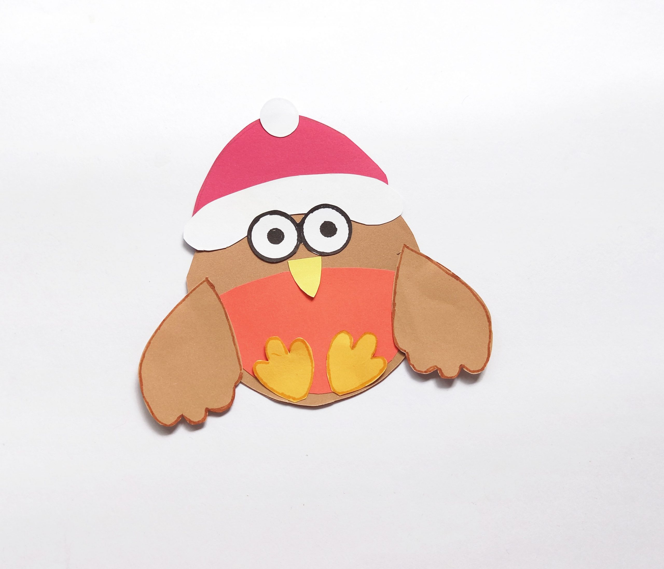 robin christmas craft for kids