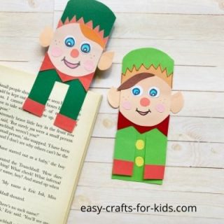 Christmas Elf Bookmark Craft for Kids