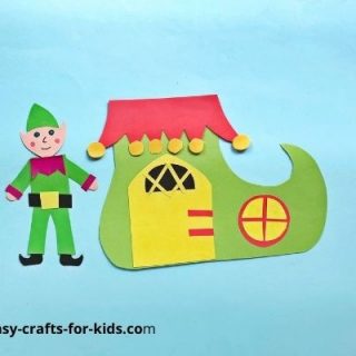 elf and elf boot craft for christmas