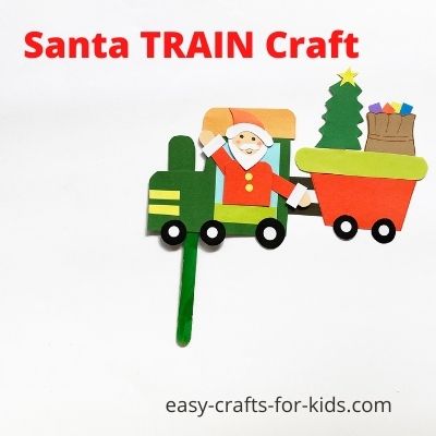 Santa Train Craft – Christmas Train Craft Idea