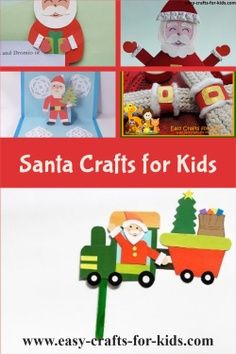 santa claus crafts for children