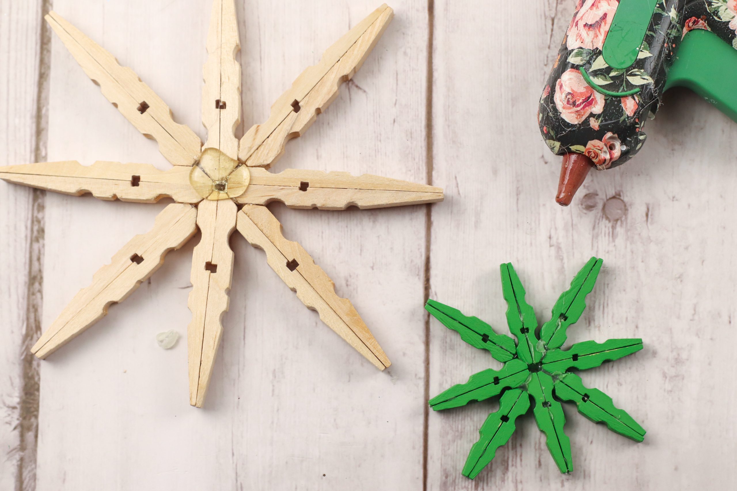 winter clothespin craft