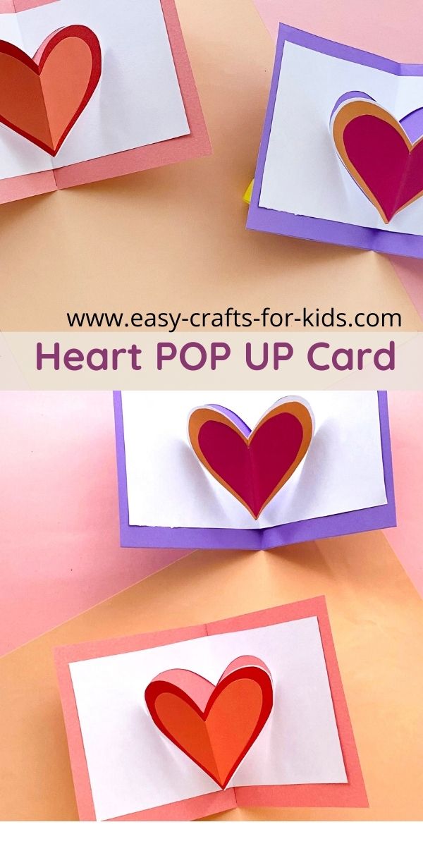 Love Heart Pop Up Card for Valentine's Day