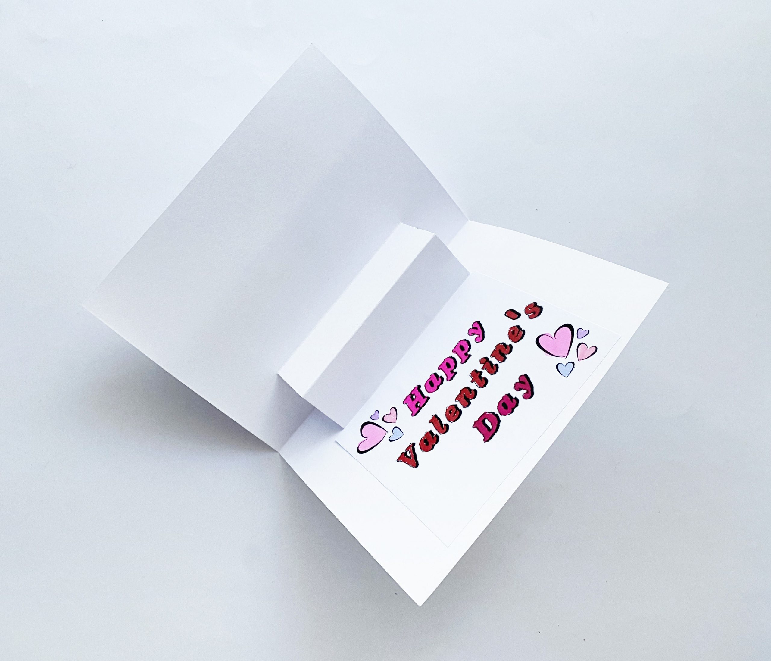 happy valentine pop up card procedure